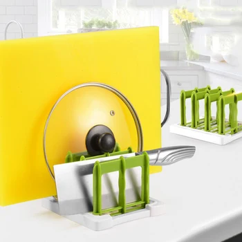 

Plate Shelf Storage Rack Kitchen Knives Holder Stand Chopping Blocks Rack Knife Frame Kitchen Storage Organization Tools