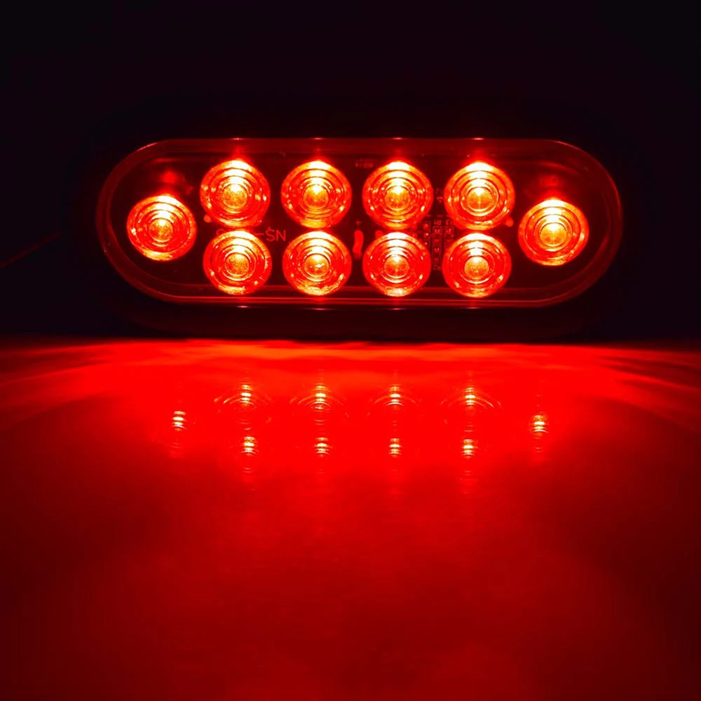 2 шт. 10LED автомобильные сигнальные фонари, лампа, боковой тормоз, рулевая фара, прицеп Материал: PC+ ABS