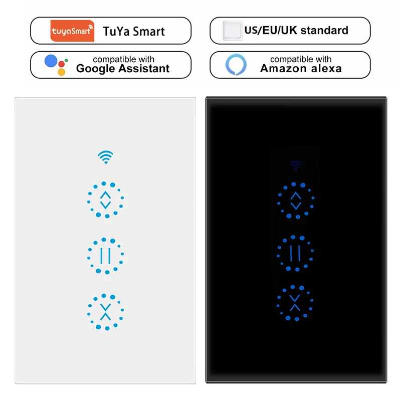 Умный дом WiFi выключатель электрических штор Smart Life Tuya для электрических жалюзи рольставни работает с Alexa и Google Home