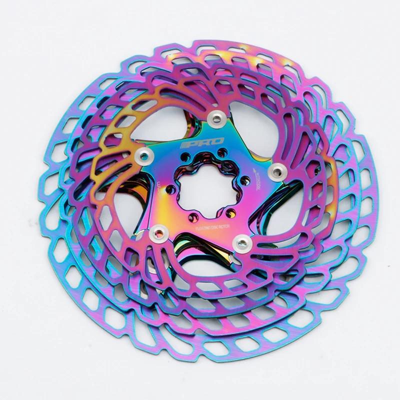Colorful Floating Disc bike brake Rotor 140/160/180/203mm Six Nail Disc Brake Plate mountain bicycle disc brake bicycle disc brake bike brake rotor mountain bike disc brake