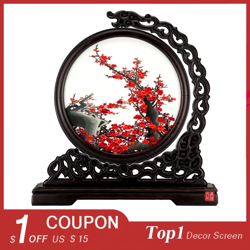 Panda Round Screen Chinese Handicraft Embroidery Double Sided Embroidery Decoration Beautiful Silk Flower Scenic Bird Pattern Embroidery Aliexpress Panda Round Screen Chinese Handicraft Embroidery Double Sided Embroidery Decoration Beautiful Silk Flower Scenic Bird Pattern Embroidery Aliexpress