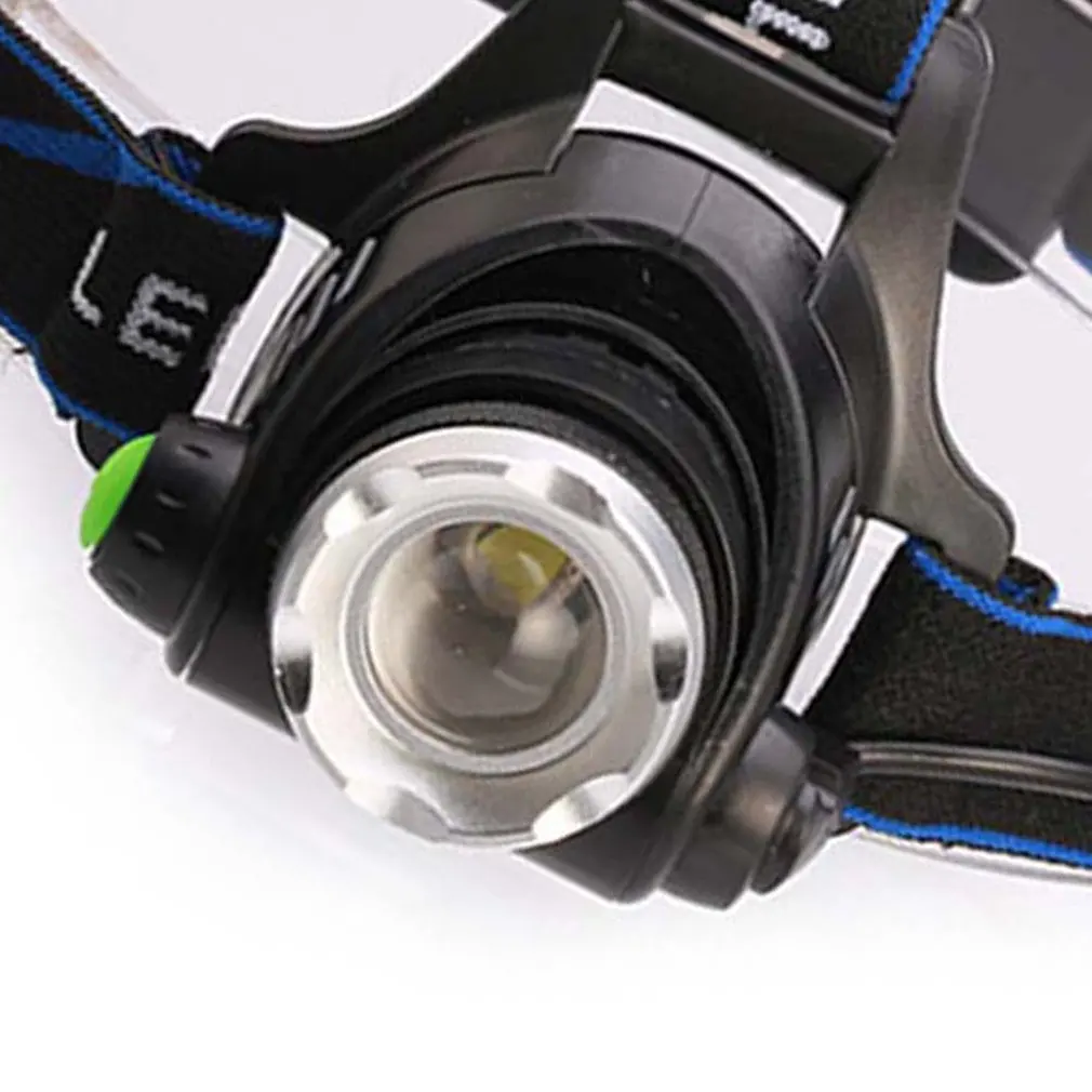 Headlight Telescopic Zoom T6 White Light Outdoor Riding Long-range Waterproof Charging Miner's Head Switch