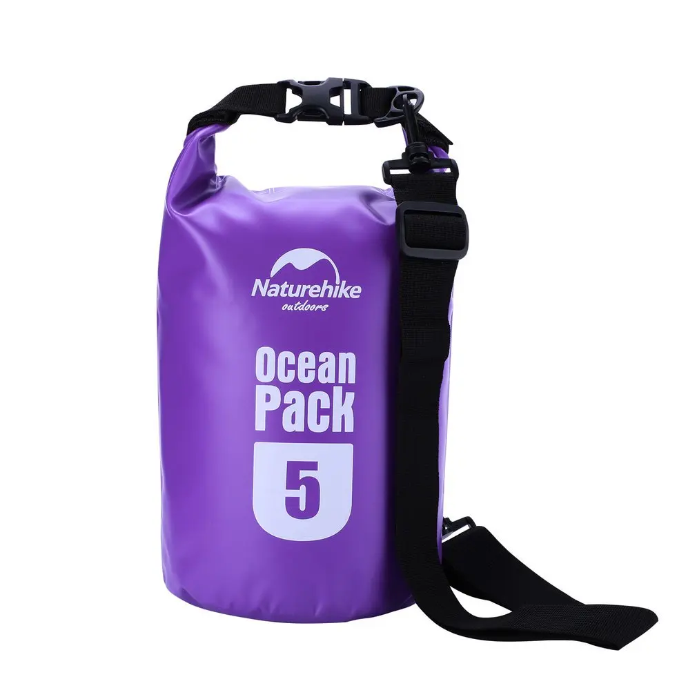 5L Naturehike 5L/10L/20L Сверхлегкий 500D океан Открытый водонепроницаемый рафтинг мешок сухой мешок для Дрейфующих плавание кемпинг - Цвет: 5L