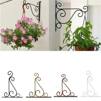

New Plant Stand Flower Pot Hooks Holder New Creative Wrought Iron Pendant Plant Stand Flower Pot Hook Frame Garden Decoration