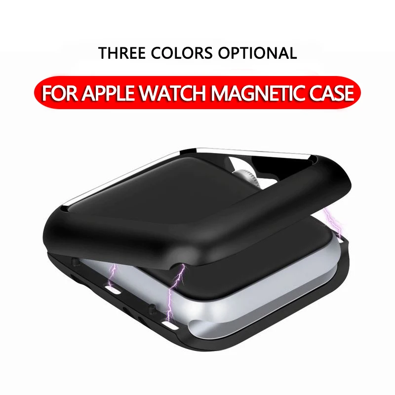 MDNEN чехол для Apple Watch, чехол для серии 4 3 2 1, новая мода Apple iwatch 38 мм 42 мм 40 мм 44 мм Магнитная металлическая рамка