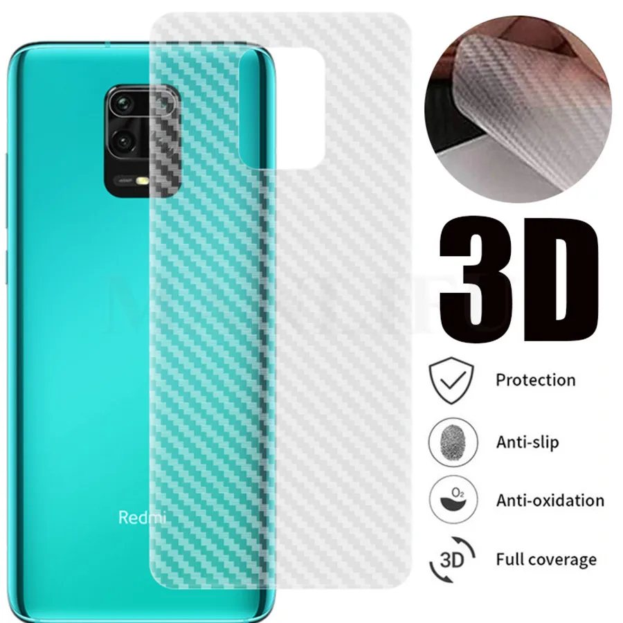 5 шт. защитная 3d пленка из углеродного волокна для Xiaomi Mi 10 Lite Poco M3 X3 Redmi Note 7 8T 9S