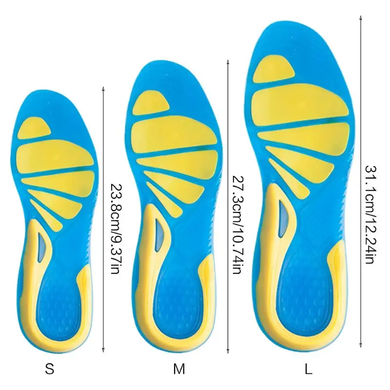 Силиконовые стельки для ухода за ногами, стельки для бега, амортизирующие стельки, ортопедические стельки для обуви