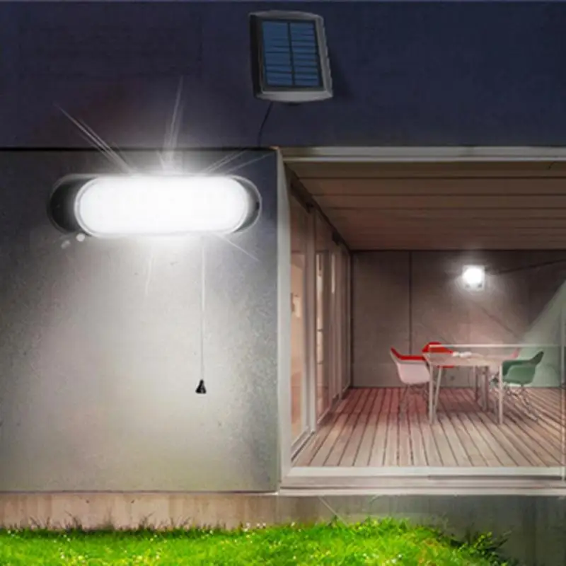Waterproof IPX4 LED Solar Split Wall Lamp Garden Street Outdoor LIght Bulbs