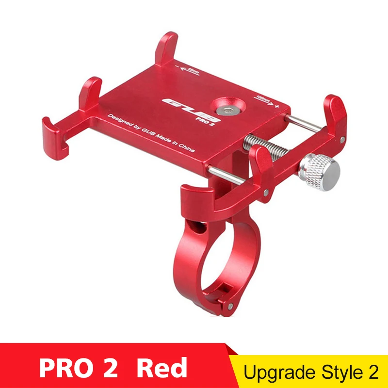 Pro 2-Red GUB алюминиевый держатель для телефона для велосипеда MTB дорожный велосипед держатель для телефона для мотоцикла USB Поддержка питания руль зажим подставка для 3," до 7,5" - Цвет: Pro 2-Red