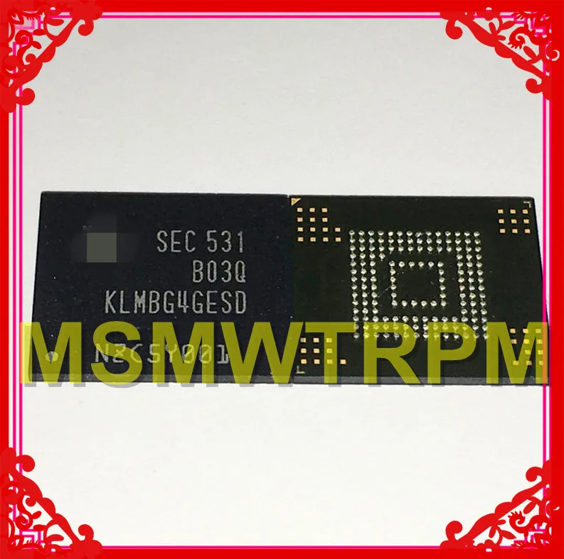

KLMBG4GESD-B03Q BGA153Ball EMMC 32GB Mobilephone Memory New original and Second-hand Soldered Balls Tested OK
