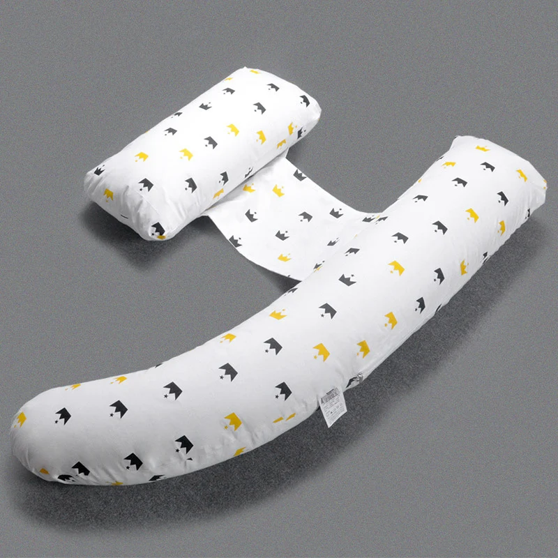

Lovely Crown Printed Cotton Body Pillow For Pregnant Ergonomic Maternity Pregnancy Pillow Keep High Sleep Quality Waist Pillow