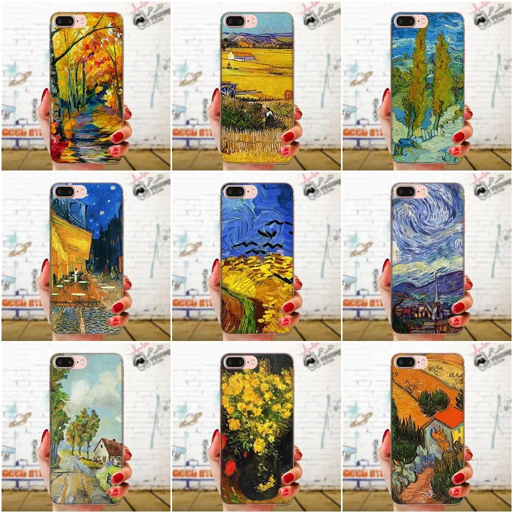 Чехол из ТПУ для Sony Xperia Z Z1 Z2 Z3 Z4 Z5 compact Mini M2 M4 M5 T3 E3 E5 XA XA1 XZ Премиум Картина Ван Гога |