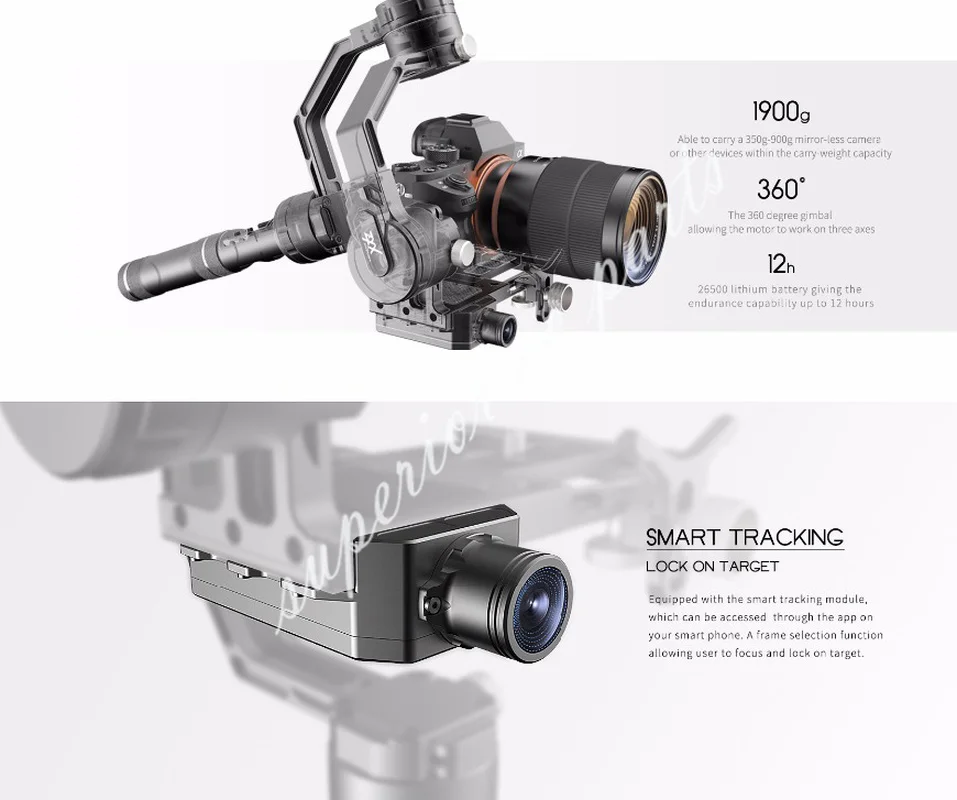 Таро Фламинго Pro/M Smart отслеживания 360 3-осевой портативный монопод с шарнирным замком с ZYX с помощью приложения на телефоне Управление для 350g-1900g DSLR Камера
