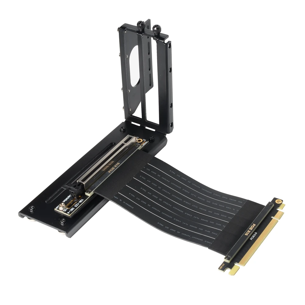 High-Speed PCI-E 3.0 Riser Cable Extender for PC Graphics Cards - 16x GPU Riser with Vertical Kit for ATX Chassis Description Image.This Product Can Be Found With The Tag Names Computer Cables Connecting, Computer Peripherals, PC Hardware Cables Adapters, Riser pcie