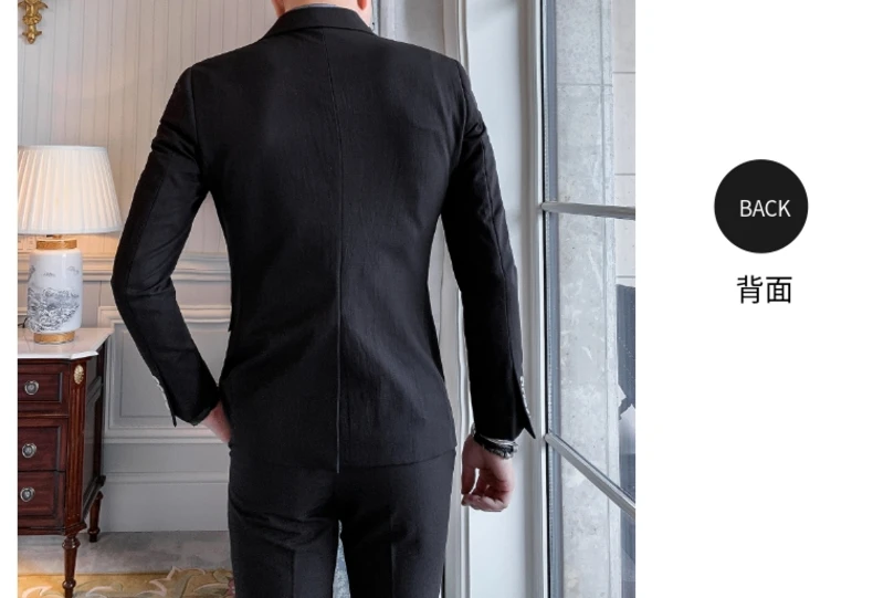 Однотонные платья De Novia блейзеры для мужчин s мужской костюм Slim Fit бизнес Veste Homme костюм Мужская офисная Куртка Блейзер Masculino
