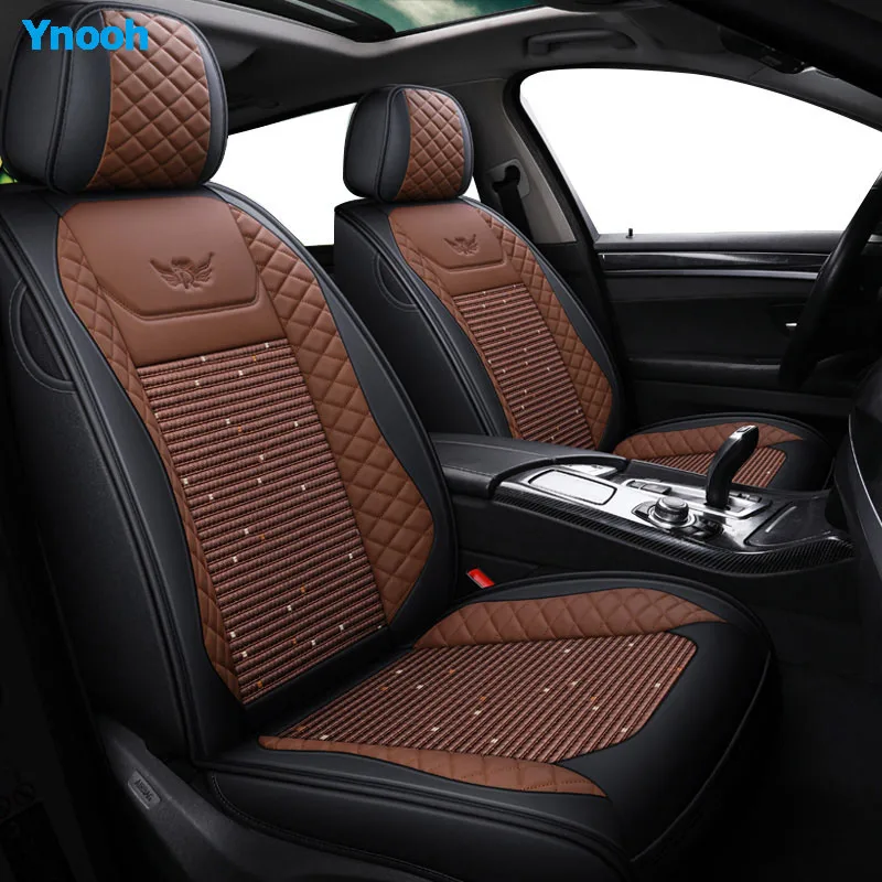 Ynooh автомобильные чехлы для сидений hyundai getz accent 2008 santa fe tucson elantra creta veloster grand i10 ioniq i10 автомобильный протектор - Название цвета: Красный