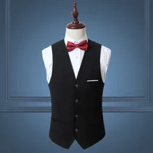 AliExpress Для мужчин в Корейском стиле Slim Fit сплошной Цвет облегающий женский жилет плюс-размер затрудняетесь в выборе правильного размера? Для мужчин Клянемся жилет маленькое пальто