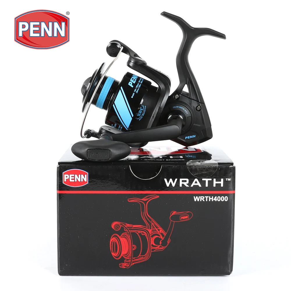 PENN WRATH Spinning Fishing Reels 2500/3000/4000/5000/6000/8000 2+1BB Gear  Ratio 5.3:1/5.6:1/6.2:1Metal Spool Reel Fishing Wheel