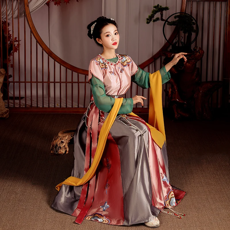 Танцевальные костюмы Hanfu Dunhuang одежда для летающих танцев Классические вечерние