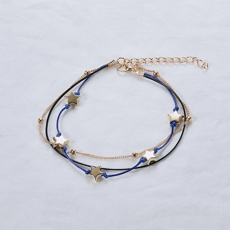 Anklet Bracelet On The Leg Fashion Star Female Anklets Barefoot For Women Leg Chain Beach Foot Jewelry