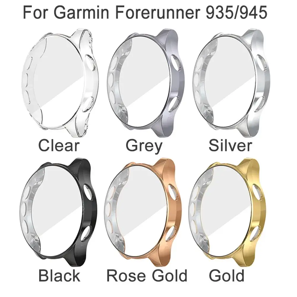 1 шт. Защитный чехол силиконовый для экрана роскошный ТПУ часов Garmin Forerunner 935 945