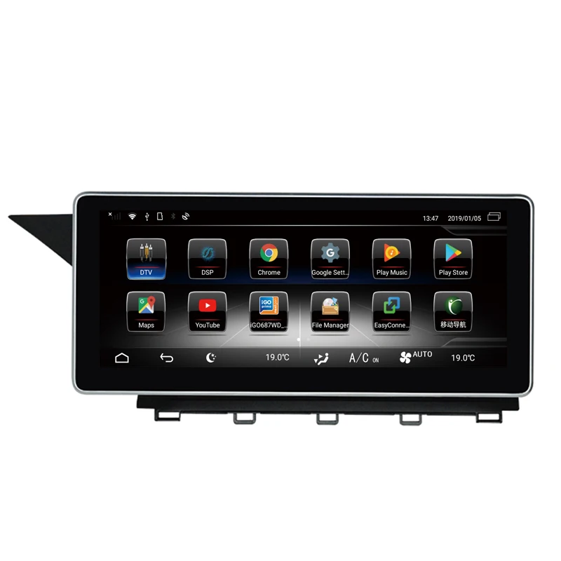 Top 10.25inch Quad Core Android 7.1 Car GPS Navigation For Mercedes-Benz GLK X204 2008-2012 with 3G RAM 32G ROM 5