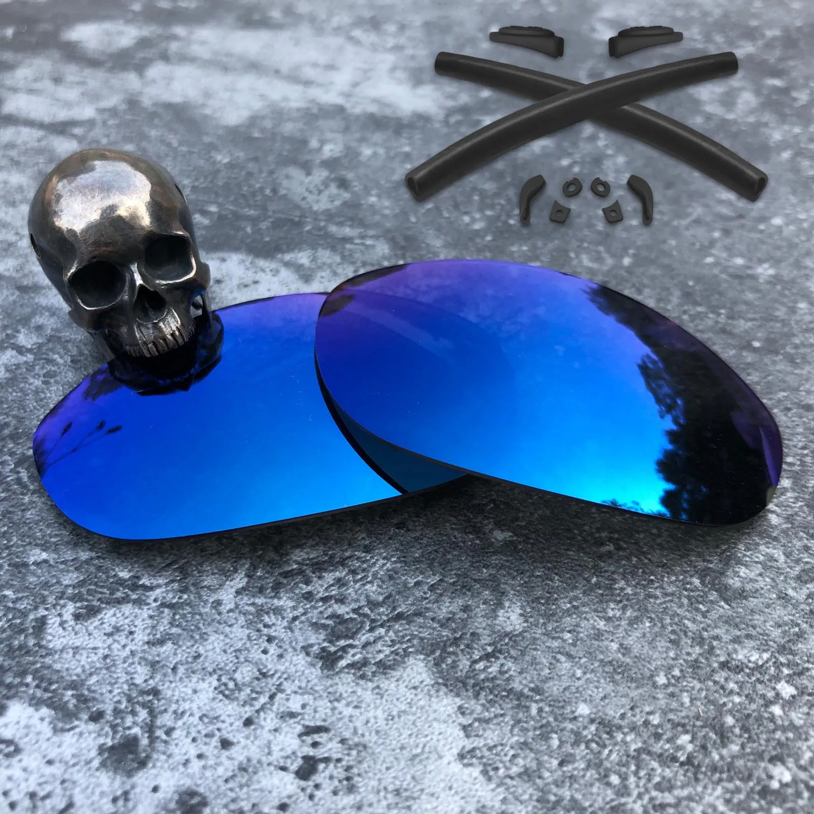 Deep Water-Kit Firtox истинные поляризованные улучшенные линзы и носки с ушками и носоупоры для солнцезащитных очков-солнцезащитных очков Окли Джульетта(только линзы)-несколько Opts - Цвет линз: Deep Water-Kit