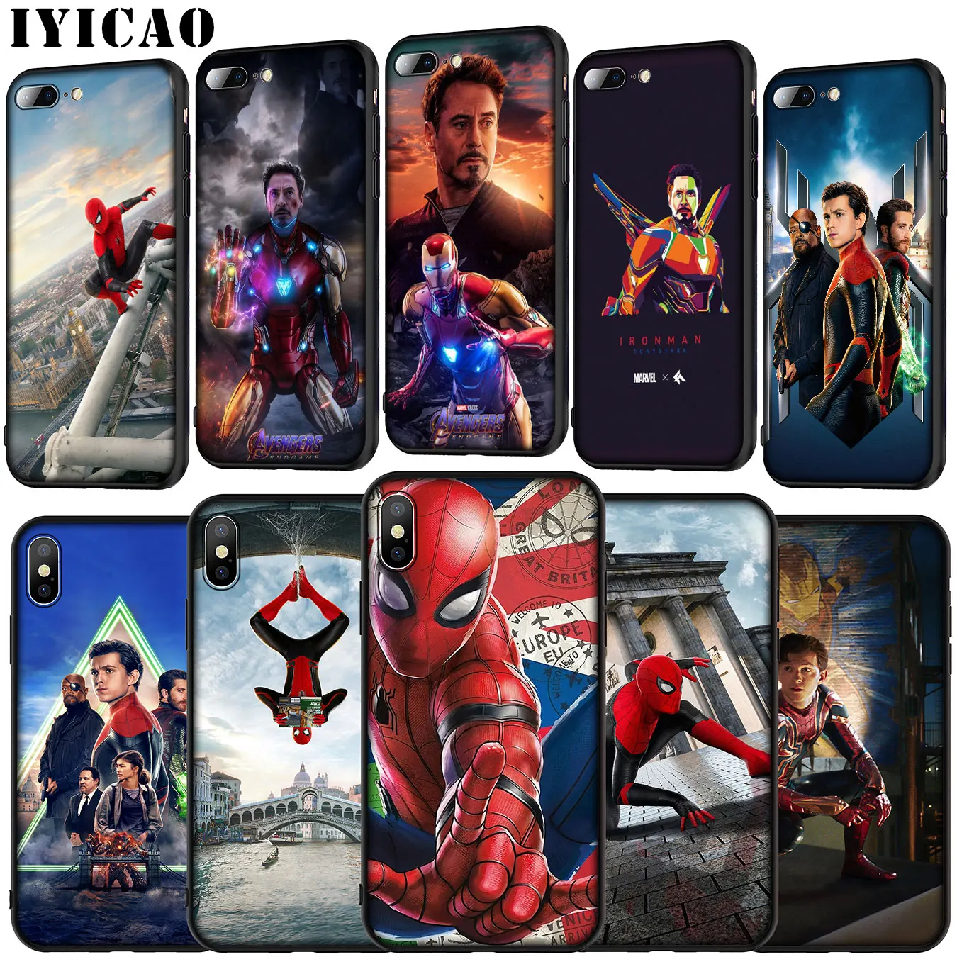 Spider Man Far from Home Iron Soft Silicone Cover Case for iPhone 11 Pro XR X XS Max 6 6S 7 8 Plus 5 5S SE Phone |