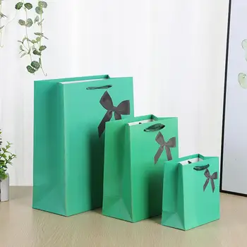 

Creative Bow Carry Bag Jewelry Gift Bag Solid Color Bow Gift Bag Valentine's Day Grand Event Birthday Party Fashion Gifts Bags