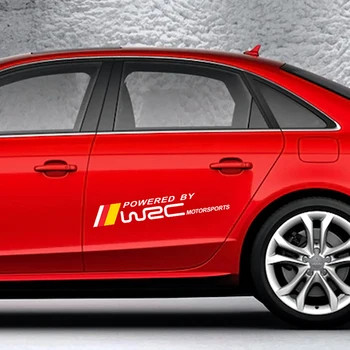 

2PCS Car Door Side WRC Sticker For Audi A3 A4 B8 B6 B7 Opel Ford Focus 2 3 1 BMW E46 E90 E60 E39 Toyota Peugeot 206 Accessories