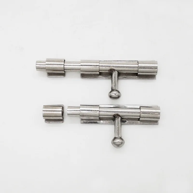 

Stainless Steel 6-Inch 8-Inch Fatty Bolt Dormitory Iron Door Security Door Surface Mounted Horizontal Plug Pet Cage Door Bolt Ho