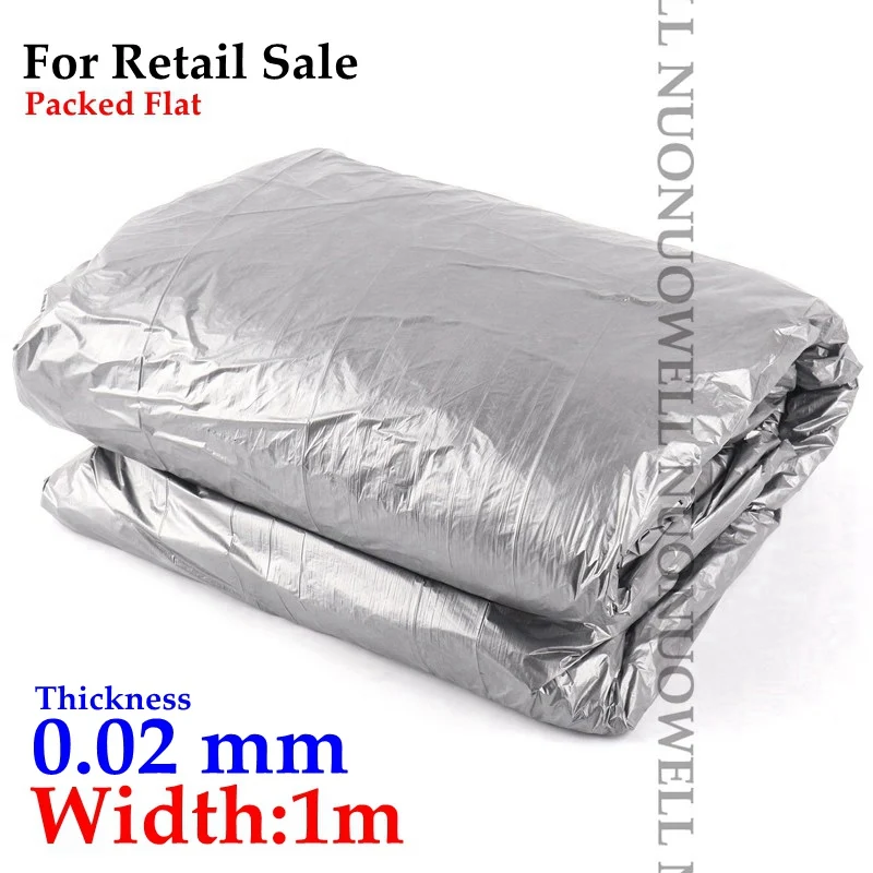 Width 1m 40 м~ 5 м 0,02 мм садовая Серебристая черная светоотражающая пленка фруктовый тройник для посадки пластиковой мульчи пленка для теплицы уход за овощами крышка - Цвет: Width 1m