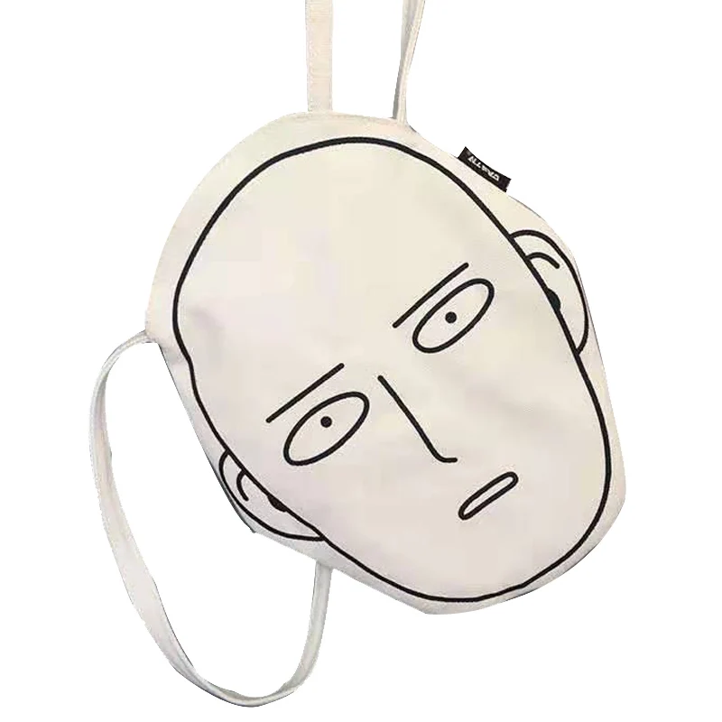 Повседневная школьная сумка унисекс One Punch модная простая мягкая через плечо в