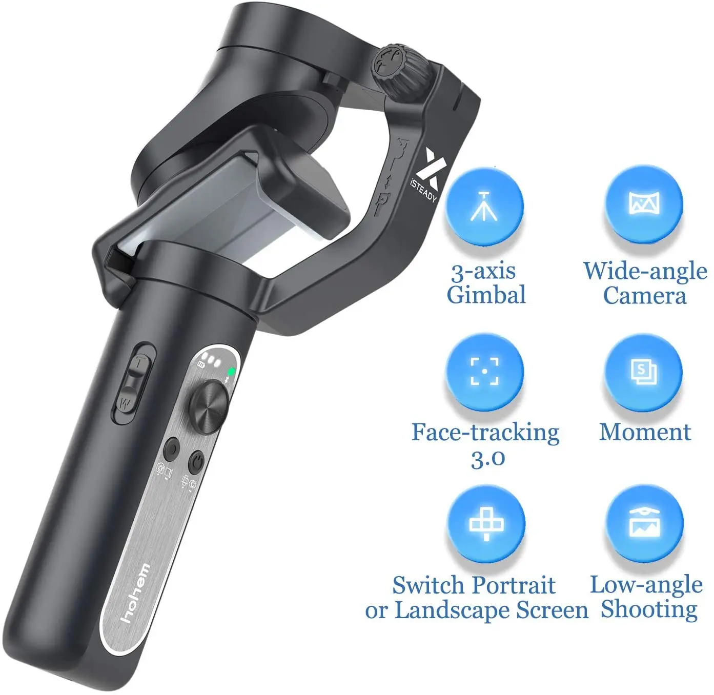 Легкий карданный стабилизатор Hohem iSteady X 3 Axis 0 5 фунта складной карманный для