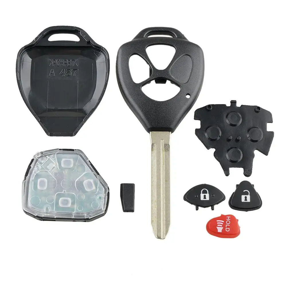 3 кнопки дистанционного ключа автомобиля для Toyota MOZB41TG 312 МГц для Toyota Scion Yaris от 2005 до 2010 ключи автомобиля 4D67 или G чип опционально