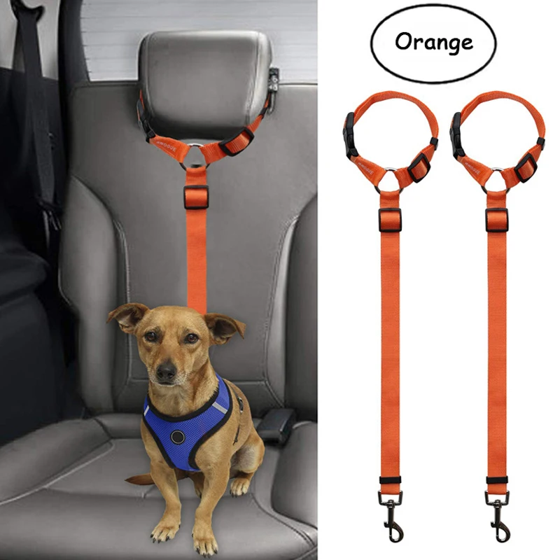 Accesorios para cinturón de seguridad de coche, arnés ajustable de animales, cuerda de plomo, Clip de viaje, Bulldog francés