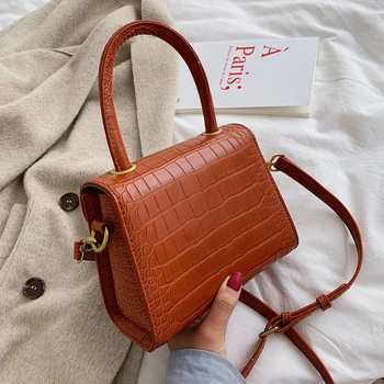 

Luxury Stone Pattern PU Leather Crossbody Bags Hight Quality Shoulder Messenger Bag Lady Designer Handbags Totes