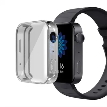 

Protective Case for Xiaomi Soft UltraSlim Crystal Black Protector Case Full Cover for Xiaomi Smart Watch Transparent Cover