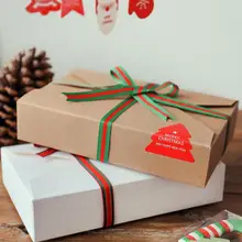 10 один продавать Простой Конверт лук-стиль подарок-стиль воловья обернутая коробка из крафт-картона бумажная упаковочная коробка