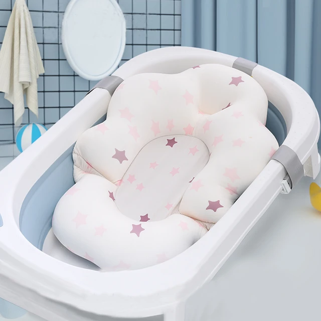 Petyoung Almohadilla de baño para bebé, cojín de bañera para recién nacido,  antideslizante, para bebés, niñas y niños : Bebés 