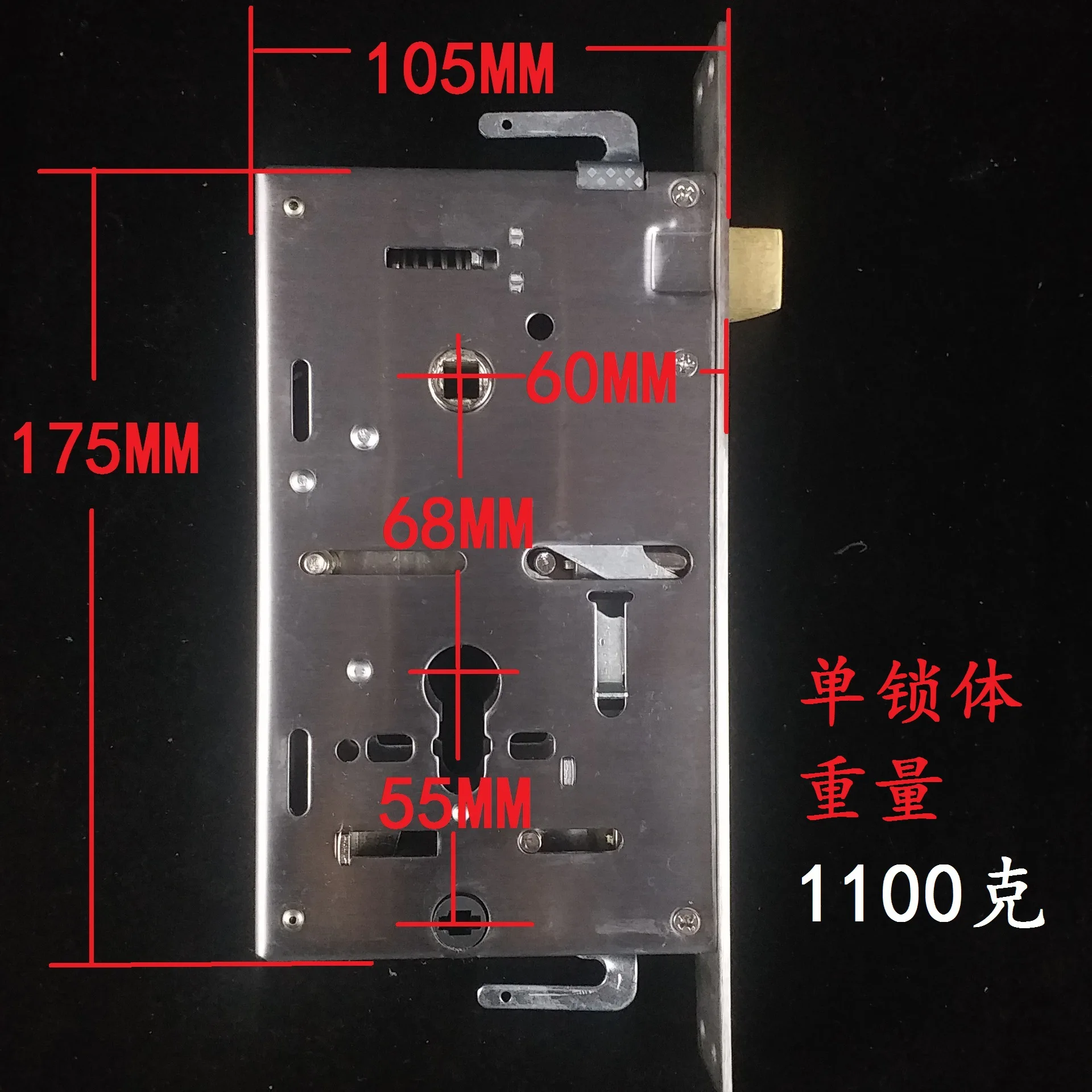 304 Stainless Steel Block Pieces Cylinder Dual-Live Lock Security Door Lock Entrance Door Lock Body Manufacturers Wholesale