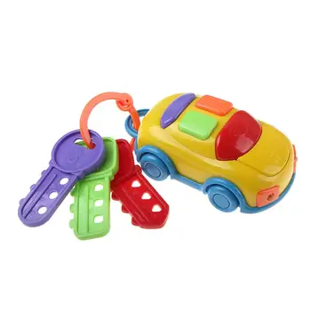 

Electric Musical Car Sound with Key Headlight Kids Pretend Play Educational Toy
