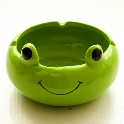 1Pcs Creative cute cartoon animal three-dimensional ceramic ashtray personality multi-function storage decorative ornaments