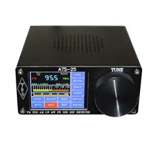 

Tabletop Radio Receiver ATS-25 Si4732 Full-Band Radio Receiver DSP FM LW (MW & SW) SSB 2.4" Touch Screen 3.5mm Stereo Audio