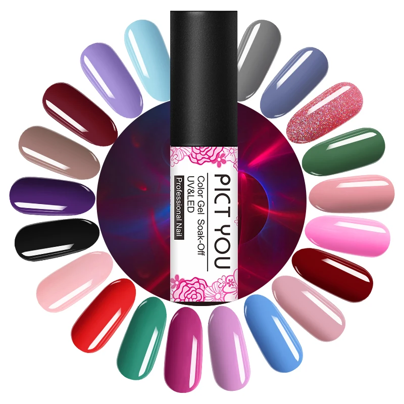 PICT YOU 5 мл Гель-лак для ногтей Vernis Полупостоянный замачиваемый УФ-гель для ногтей стойкий Гель-лак для нейл-арта 119 цветов