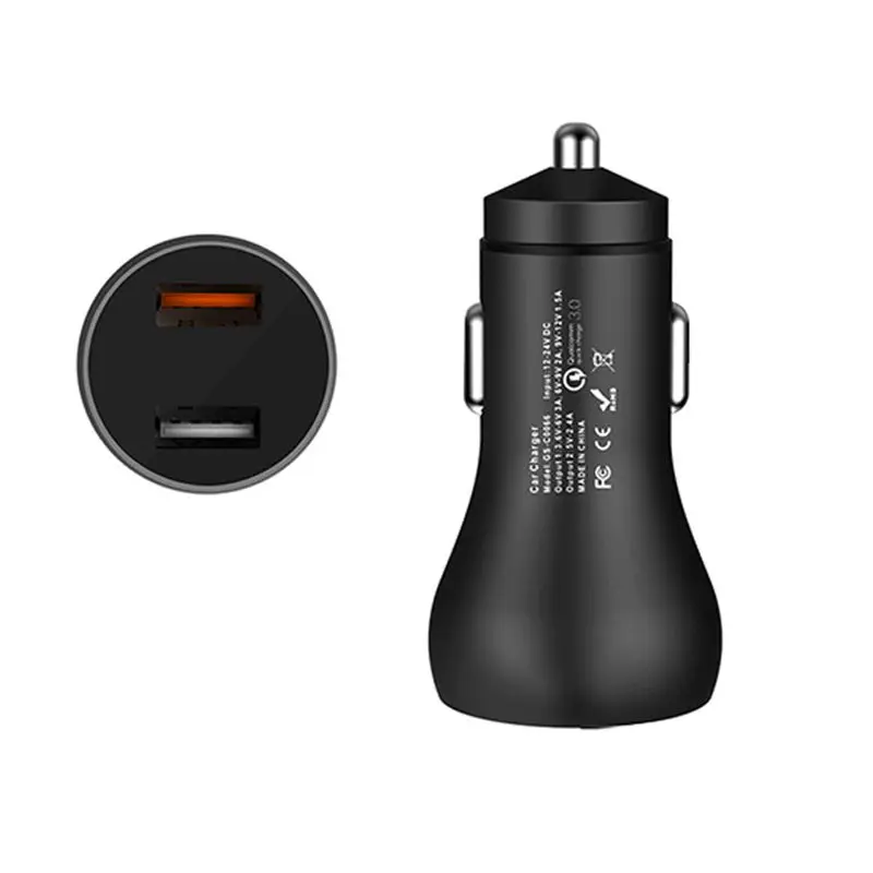 

QC3.0 Car Charger 30W FCP 2.4A Car Charger for Samsung Xiaomi Huawei 2.0 Quick Universal USB Fast Car Charger for iPhone X 8 7 P