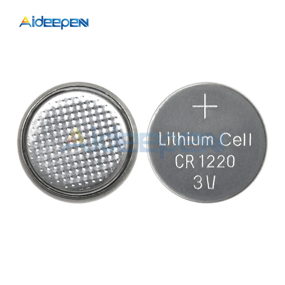 5pcs/lot CR1220 Button Batteries DL1220 BR1220 LM1220 Cell Coin Lithium Battery 3V CR 1220 For Watch Electronic Toy Remote