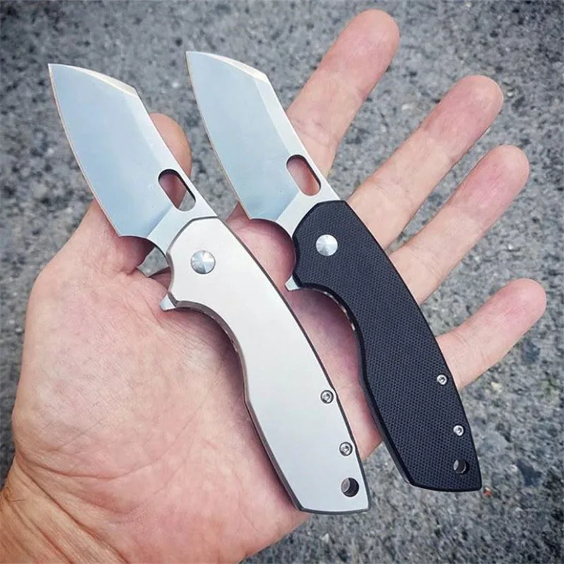 Baratos Cuchillo plegable de calidad OEM 5315 mango de acero inoxidable con hoja de acero 8cr13mov cuchillo de Camping de bolsillo herramientas de mano EDC