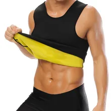 Мужской жилет с эффектом сауны Ultra Shaper мужской триммер для талии Корректирующее белье для похудения неопреновый тренировочный жилет для похудения XXXXXL