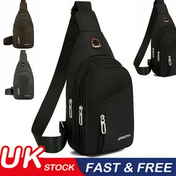 

Mens Chest Bag Shoulder Backpack Sling Cross Body Man Satchel Travel Bag NEW